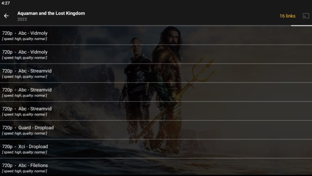 Choose the link to stream BeeTV on Android TV