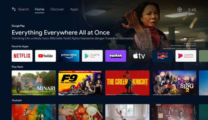 Apps on Android TV