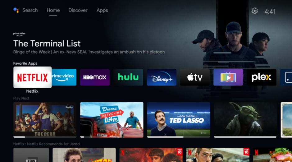 Navigate to the Apps section of your Android TV