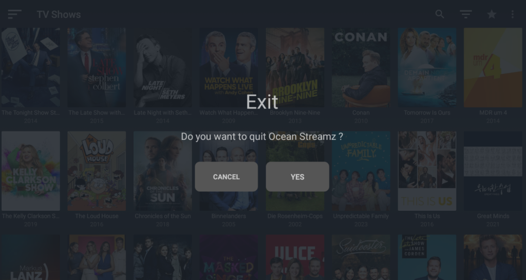 Click Yes to exit the app from your device