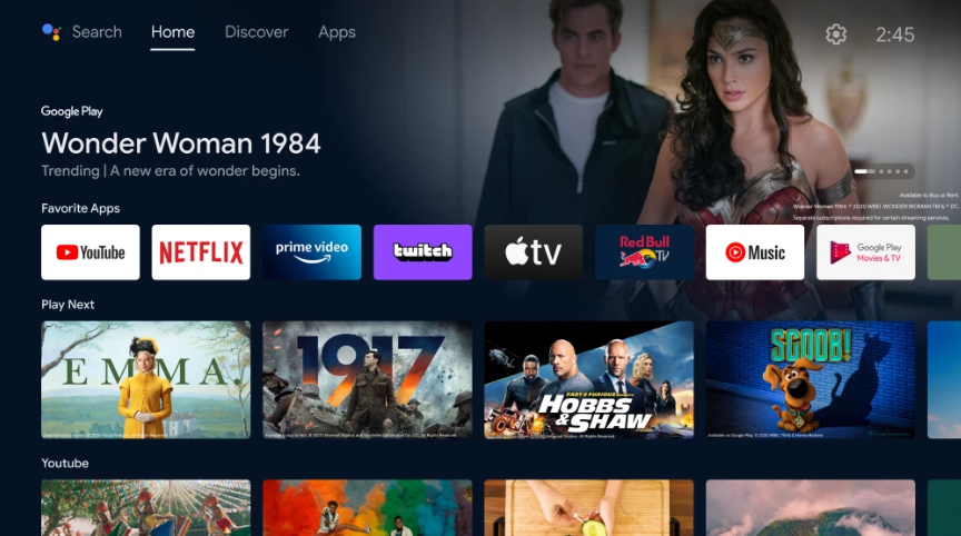 Hit the Apps option on your Android TV