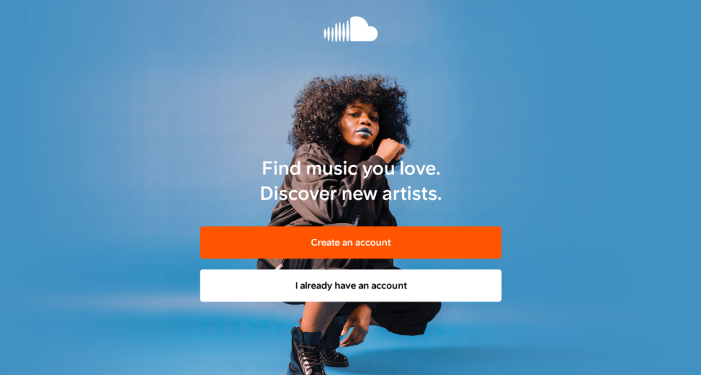 Sign in to your SoundCloud account