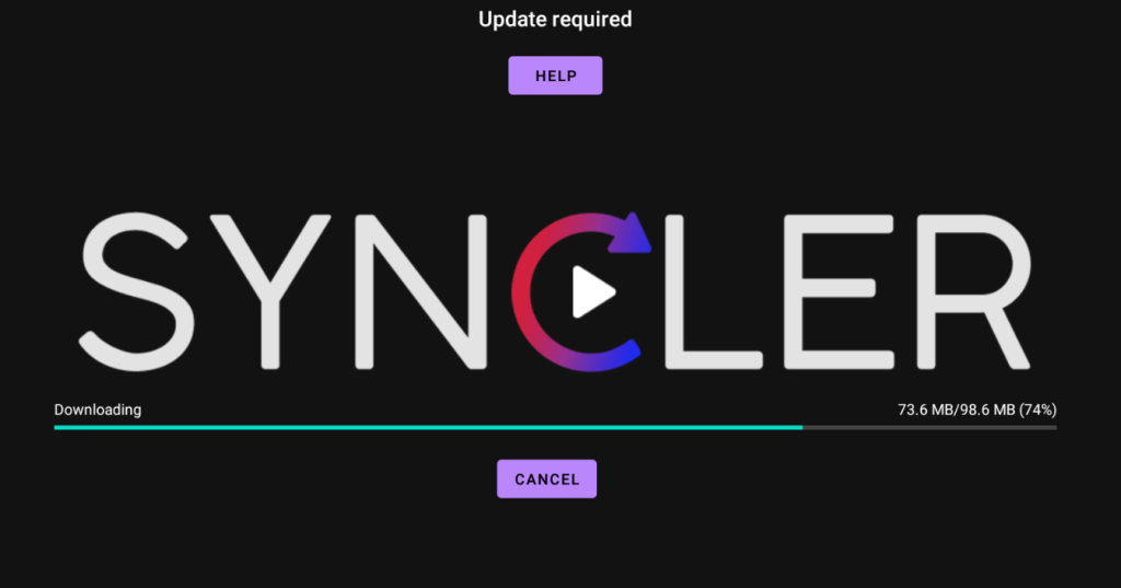 Update the Syncler app