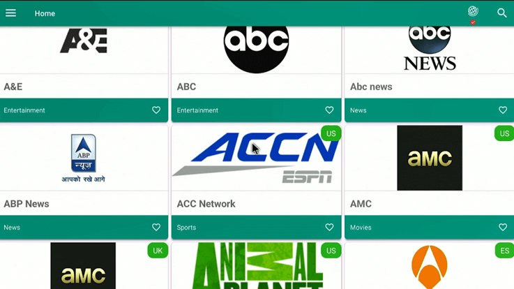 TVTap home page