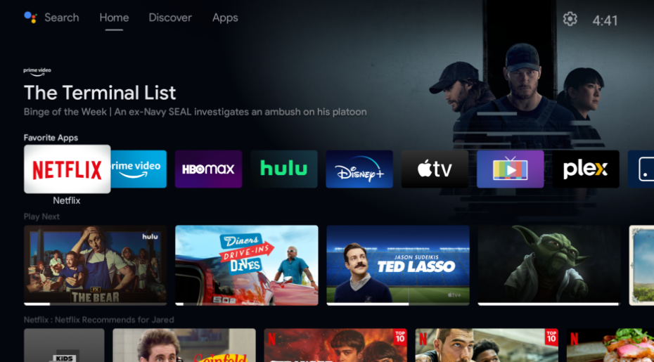 Visit the Apps section on your Android TV