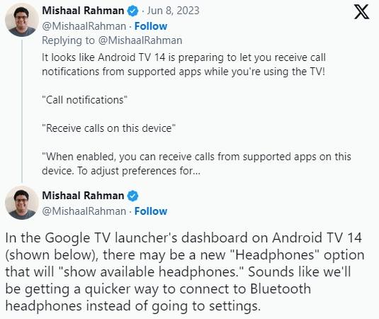 Android TV 14- Mishaal Rahman