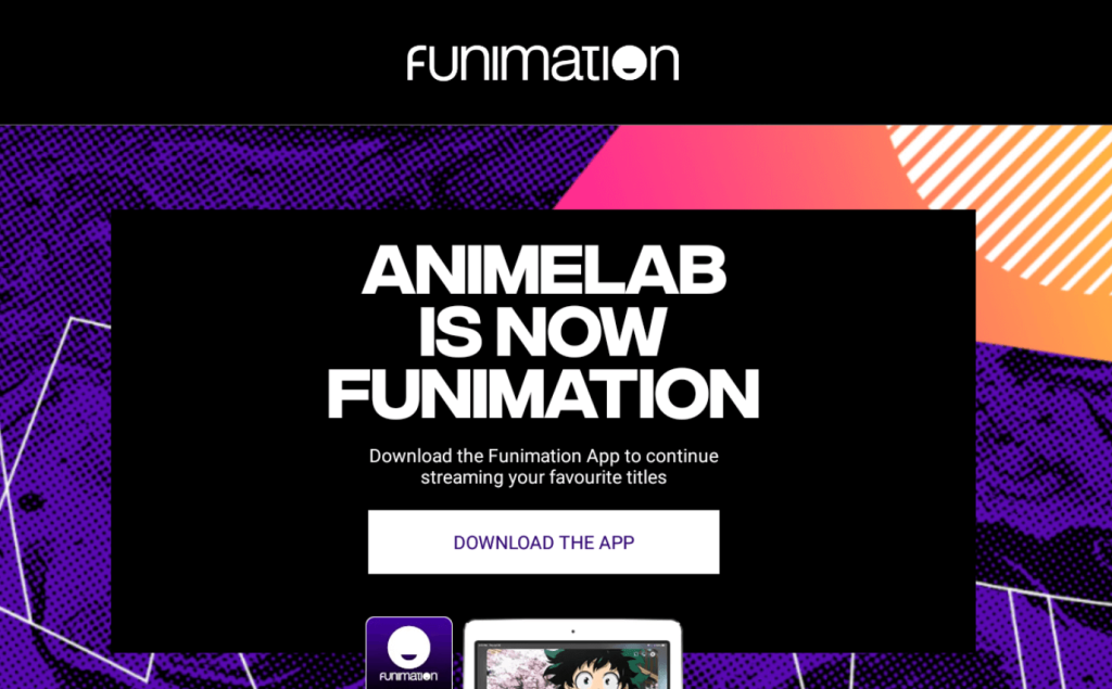 AnimeLab APK page