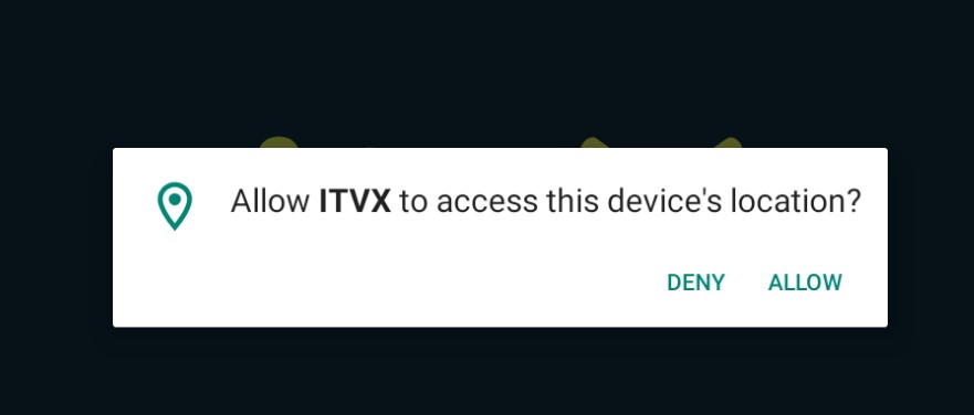 Click Allow on the ITVX