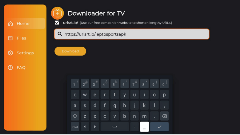 Lepto Sports Downloader URL