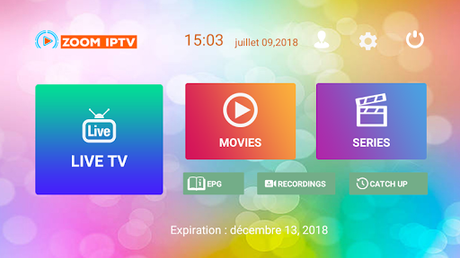 Select IPTV content to watch